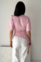 Women's Draped Basic T-Shirt – Side Detailed Slim Fit Stylish - 6