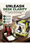 BAO JIA DE Globe World 14.16cm + Document Holder Desk Organizer 2 in 1 Set Office Table Organizer Series - 2
