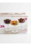 Azalea Mini Footed 12-Piece Glass Bowl Set - Coffee Side Dish, Turkish Delight Bowl and Jam Bowl - 5.5 cm - 2