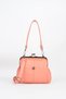 Women's Orange Butterfly 4-Compartment Lined Scholarship Bag and Zipper Closure Handbag and Shoulder Bag - 2