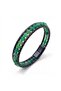 💎   Premium 6mm Green Agate Stone Leather Cord and Steel Bracelet 31832B2D6M6 - 21 cm - 5