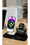 5-in-1 Charging Station Dock with Touch Colorful RGB Light, Wireless Charger, Alarm Clock, and Multi - 5