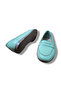 Women's Green Genuine Leather Loafer - 8