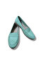 Women's Green Genuine Leather Loafer - 2