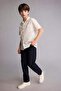 100% Cotton Regular Fit Straight Leg Trousers for Boys H5770A826Sm - 2