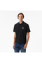 Men's Comfortable Fit 100% Cotton Short Sleeve Black Polo Collar T-Shirt