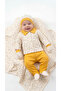 All-Over Patterned Collared 6-Piece Baby Boy Newborn Set - 4