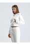 Women's French Velvet Basic Crop Cardigan