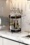 2-Tier White Organizer Bathroom Kitchen Serving Presentation Stand Makeup Jewelry Organizer - 3