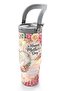 Mother's Day Special Mother-Son Patterned Steel Thermos with Straw and Direct Drinking Feature 900 ml 3 - 4