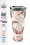 Special for Mother's Day, Mother-Daughter Patterned Steel Thermos with Straw and Direct Drinking Feature 900 ml 38761