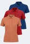 Vera Set of 3 Women's Polo Neck T-Shirt