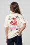 Cotton Text Printed Oversize Girls' T-Shirt - 3