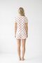 White Heart Pattern Pajama T-Shirt Shorts Set 3102 - 3