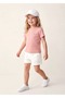 Organic Embroidered Pink Summer Little Girl's Tshirt