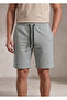 Men's Striped Checked Pocket Lycra Shorts - 5