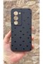 Redmi 15 Compatible Mini Black Heart Patterned Silicone Shock Absorbing Classic Protective Rubber Case - 2