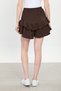 Women's Ruffled Shorts Skirt - Bitter Brown - 5
