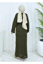 Patterned Long Knitted Sweater Dress - 7
