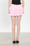 Women's Ruffled Mini Skirt - Pink - 5