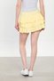 Women's ruffled mini skirt - yellow - 5