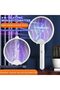 Electric Fly Swatter Racket, 2400mAh Mosquito Zapper - 3