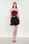 Women's ruffled shorts skirt - black - 2