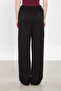 Women's Big Size Drawstring Waist Modal Loose Pants - Black - 5
