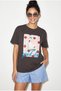 Women's Brown Good Day Printed Embroidery Detailed Relaxed Fit T-Shirt 7642 60286117 - 4