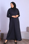 Plus Size Hijab Dress Long Sleeve Relaxed Fit Casual Dress