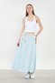 Women's Halter Neck Crop Top with Chest Pads - White - 2