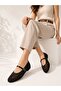 Elegant, Pearl Detailed, Ankle Strap, Lace Textured, Stylish Design Ballerinas - 5