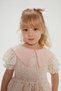 Girl's Pink Lace Dress and Buckle Gift Birthday Holiday Dress - 4