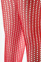 Red Lace Mesh Girls' Pantyhose - 2