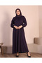 Plus Size Hijab Dress Long Sleeve Relaxed Fit Casual Dress - 5