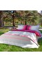 Eva Blake Pink Single 100% Cotton Duvet Cover Set and Piqué Set - 2