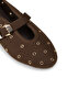 Women's Brown Strappy Ballerinas - 3