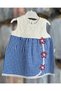 Lily Co Plaid Pattern Floral Baby Girl Dress - 3