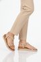 Beige Colored Stone Detailed Lightweight Women's Sandals 358170 Z - 3