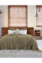 Muslin Bedspread Double Size Oscar Green