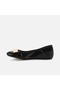 Barbato Women's Genuine Leather Tpu Sole Black Ballerinas - 2