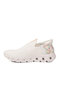 White Textile Memory Foam Lightweight Women's Sports Shoes Pci-10101 g - 4