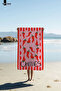 Chili's - Colorful Beach Towel with Pepper Print - 75X150 cm - 2