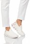White Textile Memory Foam Lightweight Women's Sports Shoes Pci-10101 g - 3