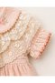 Lace Detail Bow-Detail Baby Girl 3-Piece Summer Cotton Dress Shorts & Bandana Set - 5