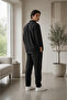 Men's Bürümcük Long Sleeve Shirt and Pants Tracksuit Set - 3