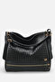 Claudia Rosetti Black Knitted Women's Casual Stylish Soft Large Shoulder Bag