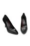 Genuine Leather High Heeled Women's Shoes 053 Black (Black) - 4