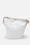 Caliviana White Beige Knitted Women's Strap Detailed Casual Stylish Cross Shoulder Bag - 5