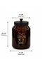 Glass Multi-Purpose Food Jar with Metal Lid Amber 3000 ml (3 Lt) - 2